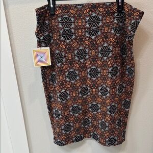 NWT LulaRoe Cassie Geometric pattern Skirt size 2x